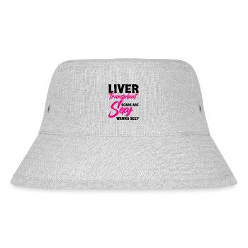 Lebertransplantation Leber-OP Organspender - Stanley/Stella recycelter Bucket Hat - Grau meliert - Vorne