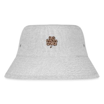 St Patrick’s day, Shamrock, Clover Distressed - Stanley/Stella Recycled Bucket Hat - heather grey - Front