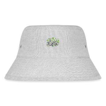 Lucky St Patricks Day, Leopard leaf clover - Stanley/Stella Recycled Bucket Hat - heather grey - Front