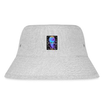 Basketball Fire Basketball Player Dunking Sport Retro - Stanley/Stella Recycled Bucket Hat - heather grey - Front