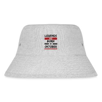 Legends! - Stanley/Stella recycelter Bucket Hat - Grau meliert - Vorne