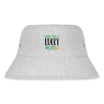 Design Irish you a lucky day - Bob recyclé Stanley/Stella - gris chiné - Devant