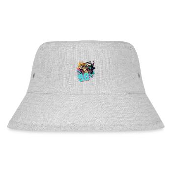 90s 90s Music Ghettoblaster Headphone Party - Stanley/Stella Recycled Bucket Hat - heather grey - Front