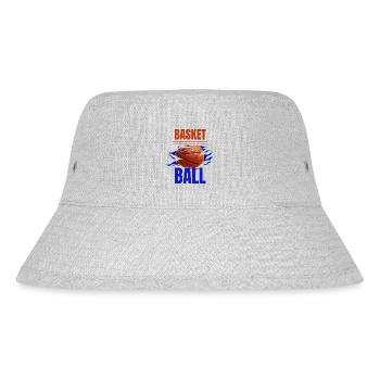 Basketball - Stanley/Stella recycelter Bucket Hat - Grau meliert - Vorne
