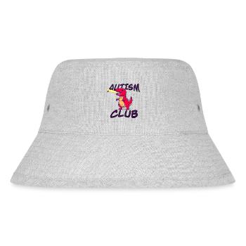 Autism Club „Rexi“ - Stanley/Stella recycelter Bucket Hat - Grau meliert - Vorne
