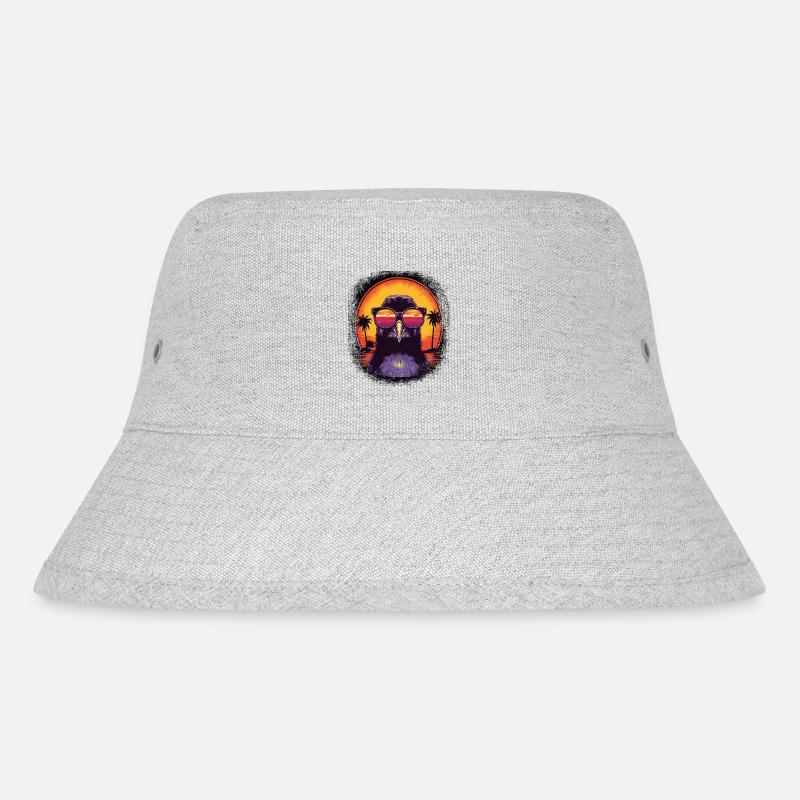 quote dj funny sayings dancing penguin bird dance - Stanley/Stella recycelter Bucket Hat - Grau meliert