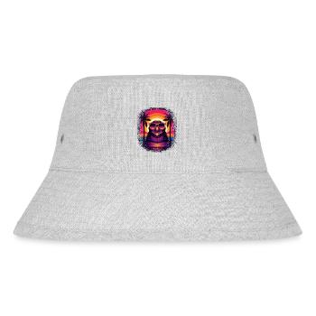 dabbing funny quote little penguin sayings bird - Stanley/Stella recycelter Bucket Hat - Grau meliert - Vorne