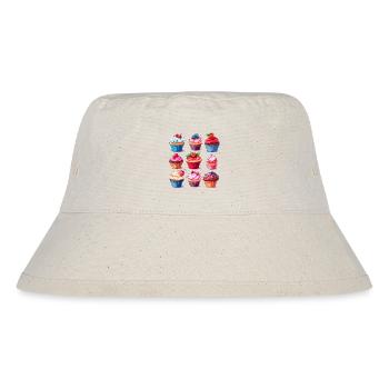 delicious cupcakes - Stanley/Stella Recycled Bucket Hat - natural - Front