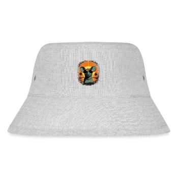 gift jokes clipart present idea statement bday - Stanley/Stella recycelter Bucket Hat - Grau meliert - Vorne