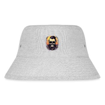 Bearded Beard Badly Worn Joke Bearded Dragon Bear - Stanley/Stella Recycled Bucket Hat - heather grey - Front