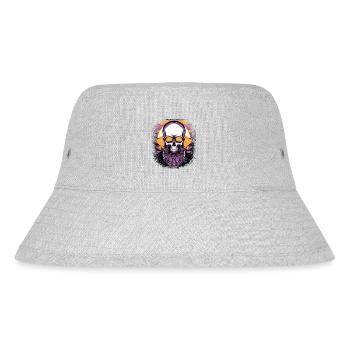 Fun Chubby Bear Badly Worn Bearded Collie - Stanley/Stella Recycled Bucket Hat - heather grey - Front