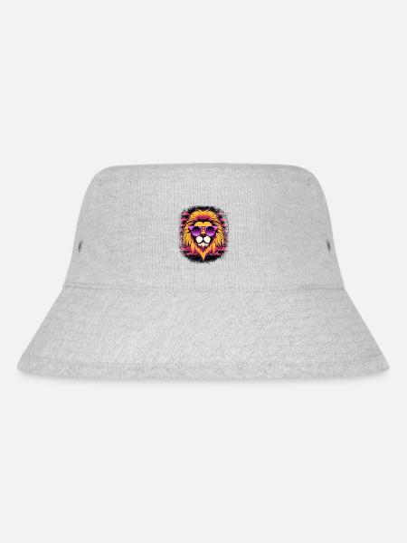 großkatze bday best selling christian clothing - Stanley/Stella recycelter Bucket Hat - Grau meliert