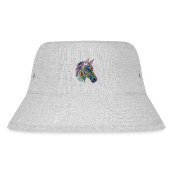 show jumping horseman sports falkenstein - Stanley/Stella recycelter Bucket Hat - Grau meliert - Vorne