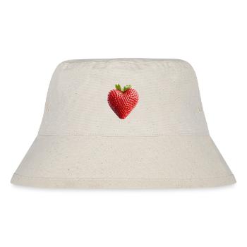 Cœur de fraise - Bob recyclé Stanley/Stella - blanc naturel - Devant