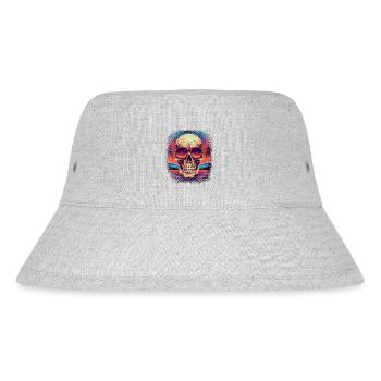 Scary Board Dirty Skull Anatomy Bones Happy - Stanley/Stella Recycled Bucket Hat - heather grey - Front