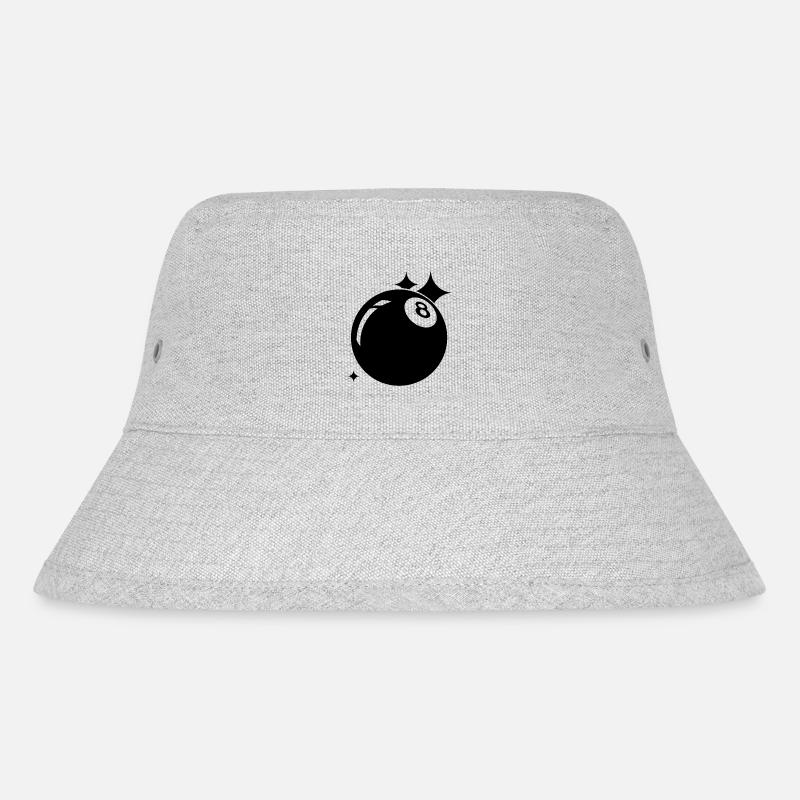 Billardkugel - Stanley/Stella recycelter Bucket Hat - Grau meliert