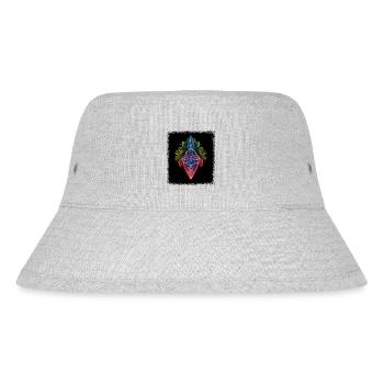 fun love cool present idea geek bird gift pride - Stanley/Stella recycelter Bucket Hat - Grau meliert - Vorne