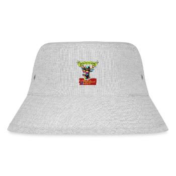 Klar komm ich in die Hölle - Stanley/Stella recycelter Bucket Hat - Grau meliert - Vorne