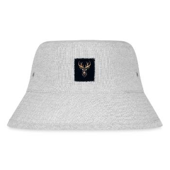 joke panda present panda bear gift idea - Stanley/Stella recycelter Bucket Hat - Grau meliert - Vorne