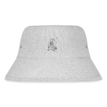 Ein Schmetterling in meinem Kopf - Stanley/Stella recycelter Bucket Hat - Grau meliert - Vorne