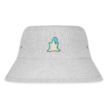 hugadino dino embrace, cute dinosaur - Stanley/Stella Recycled Bucket Hat - heather grey - Front