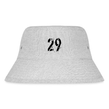 29 Nummer 29 - Stanley/Stella recycelter Bucket Hat - Grau meliert - Vorne