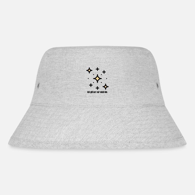 Glitzer - Stanley/Stella recycelter Bucket Hat - Grau meliert