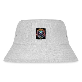 Disarmament Green Global Peace Hippie Pride Love - Stanley/Stella Recycled Bucket Hat - heather grey - Front
