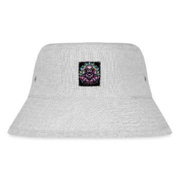 team cool sloth bible verse sloth clothing darth - Stanley/Stella recycelter Bucket Hat - Grau meliert - Vorne