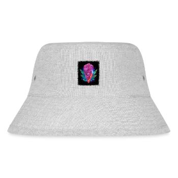 beer christmas present idea brisket barbeque black - Stanley/Stella recycelter Bucket Hat - Grau meliert - Vorne