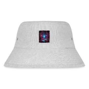 Anti War Peace Movement Pride Geek Peace Symbol - Stanley/Stella Recycled Bucket Hat - heather grey - Front