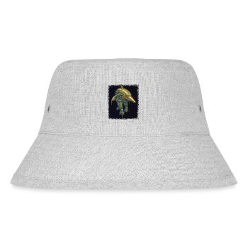american flag fishing tshirts bday fish - Stanley/Stella recycelter Bucket Hat - Grau meliert - Vorne