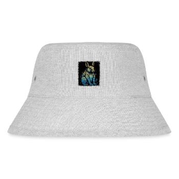 animal print squirrel babysitter animal welfare - Stanley/Stella Recycled Bucket Hat - heather grey - Front