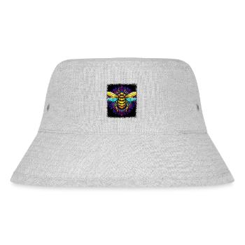 bee kind beeswax apiarist queen bday quote - Stanley/Stella Recycled Bucket Hat - heather grey - Front