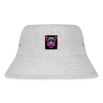 Funny Quote BBQ Smoker Birthday Geek Quote Pigs - Stanley/Stella Recycled Bucket Hat - heather grey - Front