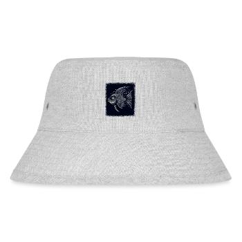 Sea Bass Fishing Tshirts Birthday Present Idea - Stanley/Stella Recycled Bucket Hat - heather grey - Front