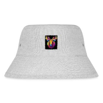 animal love nature art gift idea cute sayings - Stanley/Stella recycelter Bucket Hat - Grau meliert - Vorne