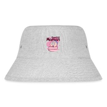 Bientôt maman je suis enceinte cadeau future mère - Bob recyclé Stanley/Stella - gris chiné - Devant