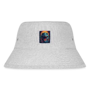 funny sayings dinosaurus dinosaur birthday present - Stanley/Stella recycelter Bucket Hat - Grau meliert - Vorne