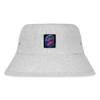 Dinosaur Rex Funny Born 2004 Childrens Angry Face - Stanley/Stella Recycled Bucket Hat - heather grey - Front