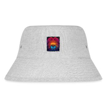 boba tea bday that's the tea gift tea cool asian - Stanley/Stella Recycled Bucket Hat - heather grey - Front
