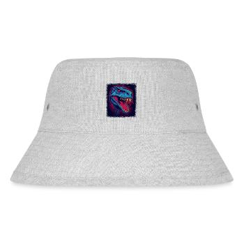angry face green birthday present idea 2004 - Stanley/Stella recycelter Bucket Hat - Grau meliert - Vorne