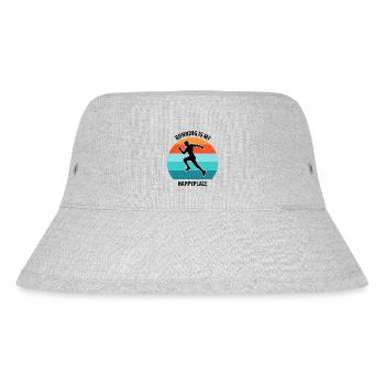 Floorball Unihockey Feldhockey Hallenhockey - Stanley/Stella recycelter Bucket Hat - Grau meliert - Vorne