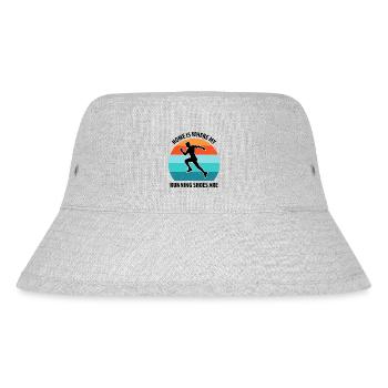 Floorball Unihockey Feldhockey Hallenhockey - Stanley/Stella recycelter Bucket Hat - Grau meliert - Vorne