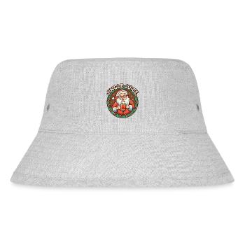 Perfektes Weihnachtsgeschenk - Jingle Juice - Stanley/Stella recycelter Bucket Hat - Grau meliert - Vorne