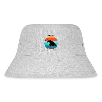 Lustiges Mammut Steinzeit Eiszeit Design Urzeit - Stanley/Stella recycelter Bucket Hat - Grau meliert - Vorne