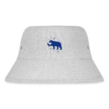 Bär - Panda Wald Natur Freiheit wild - Stanley/Stella recycelter Bucket Hat - Grau meliert - Vorne
