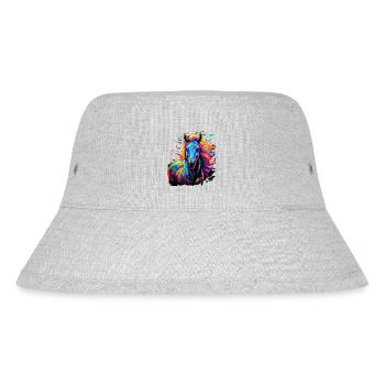 T-Shirt Cheval Chevaux Equitation Dressage Haflinger - Bob recyclé Stanley/Stella - gris chiné - Devant