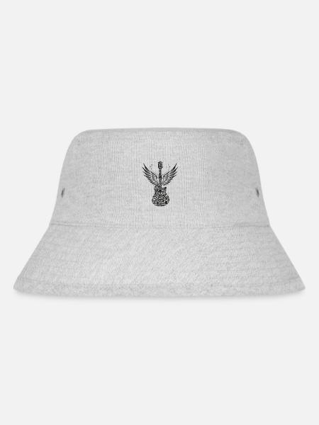 magische Gitarre - Stanley/Stella recycelter Bucket Hat - Grau meliert