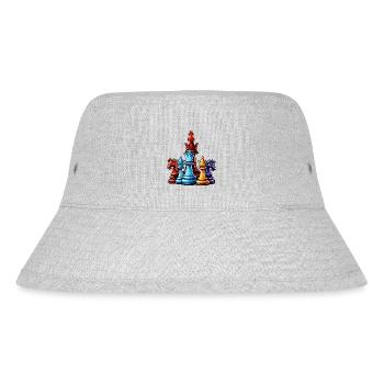 Échecs / Pièces / Stratégie / Casse-tête / Nerd - Bob recyclé Stanley/Stella - gris chiné - Devant
